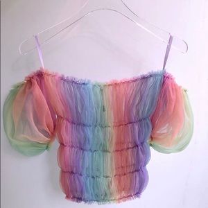 Lirika Matoshi “Dream Come True” rainbow top!